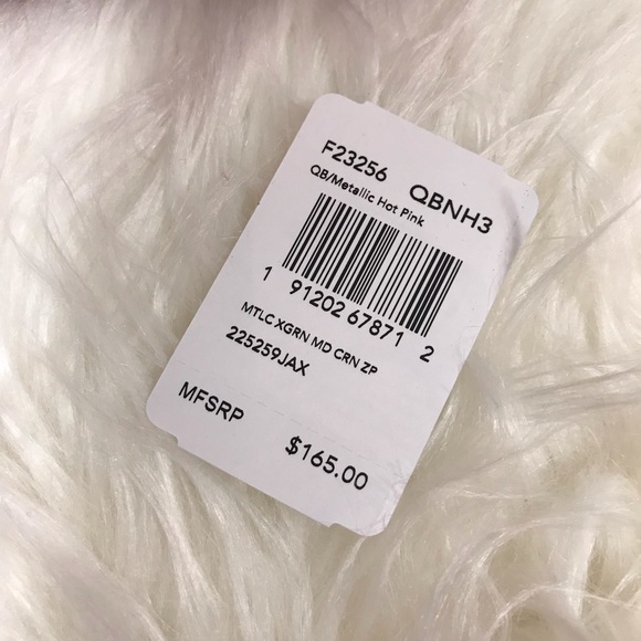 Coach Metallic Medium Corner Zip Wallet Hot Pink - Picture 4 of 7